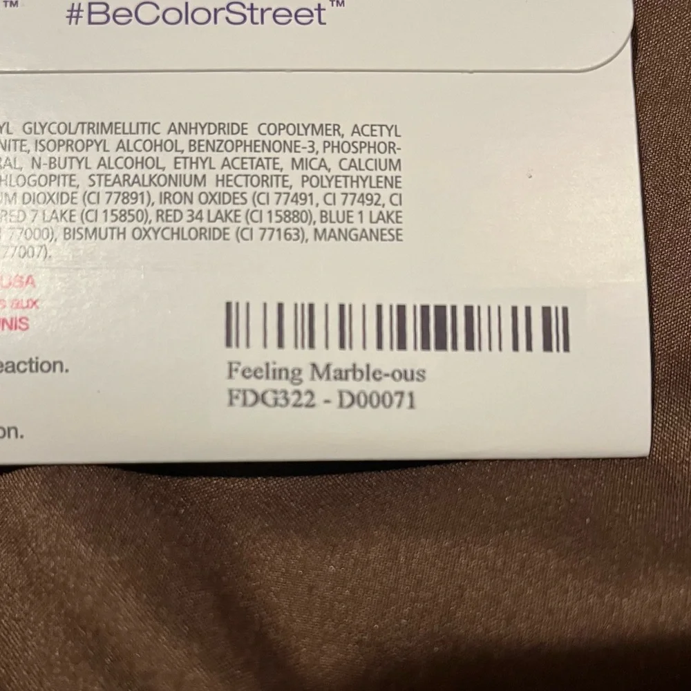 Color Street Feeling Marble-ous Nail Strips